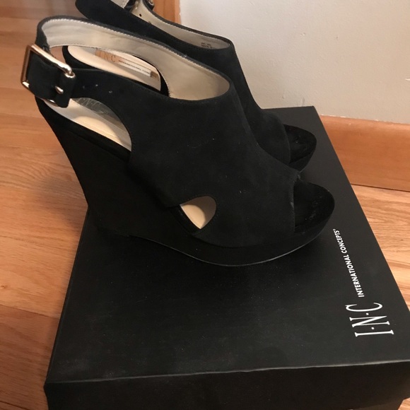 Inc International Black Platform Sandals - Picture 10 of 13